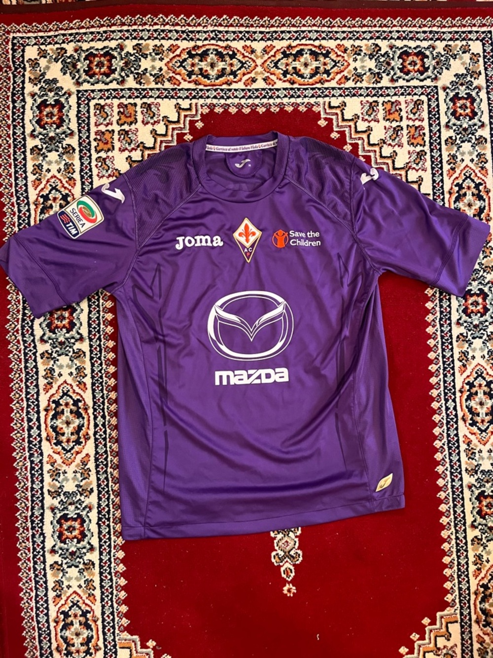 AC Fiorentina home jersey 2012 authentic player issue Mounir Elhamdaoui